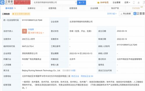 雷軍與曹津聯合成立人工智能新公司，拓展應用軟件開發與信息系統集成